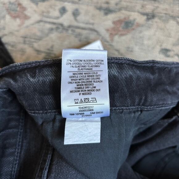 NWT Hudson Reese Onyx Jeans Men's Straight Leg 31x32 - Picture 5 of 6